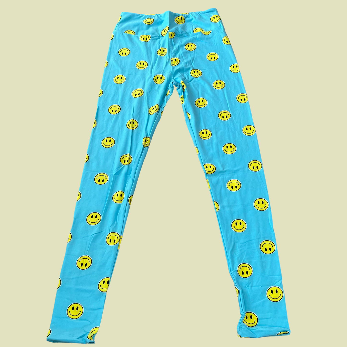 Lularoe Light Blue Smile Leggings