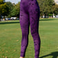 Lularoe Purple and Black Island Print Leggings