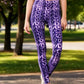 Lularoe Purple and Faded Pattern Leggings