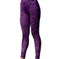 Lularoe Purple and Black Island Print Leggings