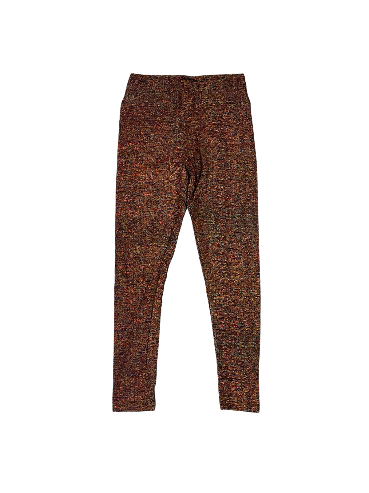 Lularoe Red and Multi Color Leggings