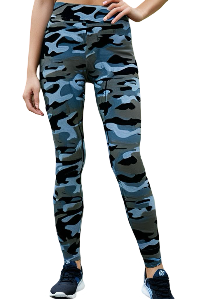 Lularoe Black and Grey Simple Camo Leggings