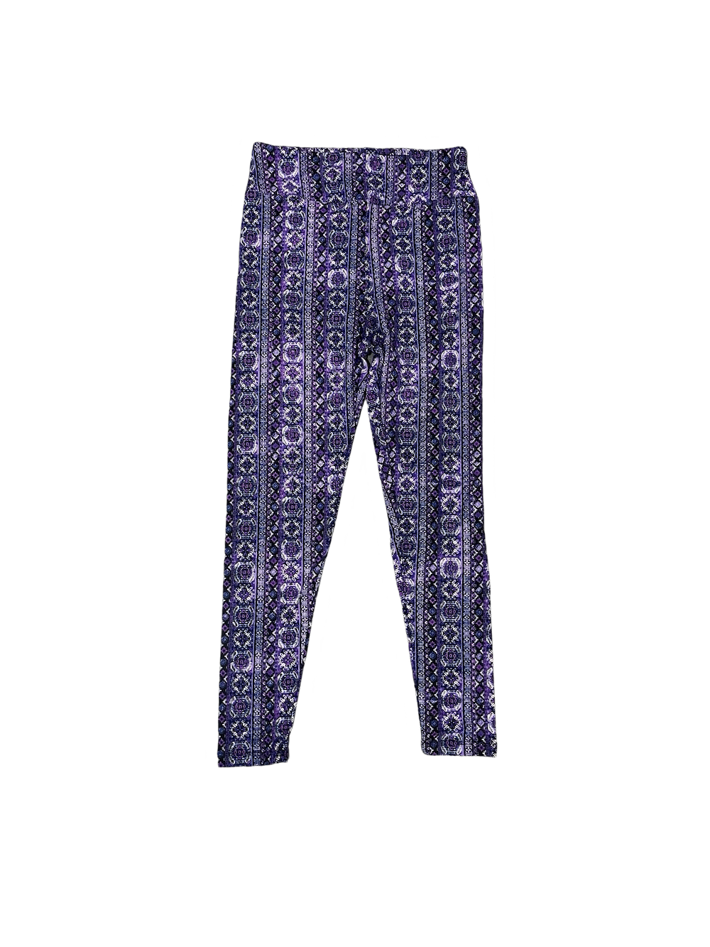 Lularoe Purple and Faded Pattern Leggings