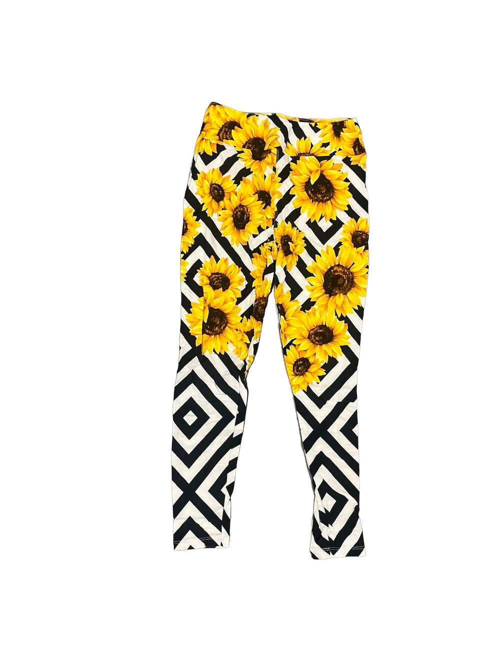 Lularoe Yellow and Sunflowers Leggings