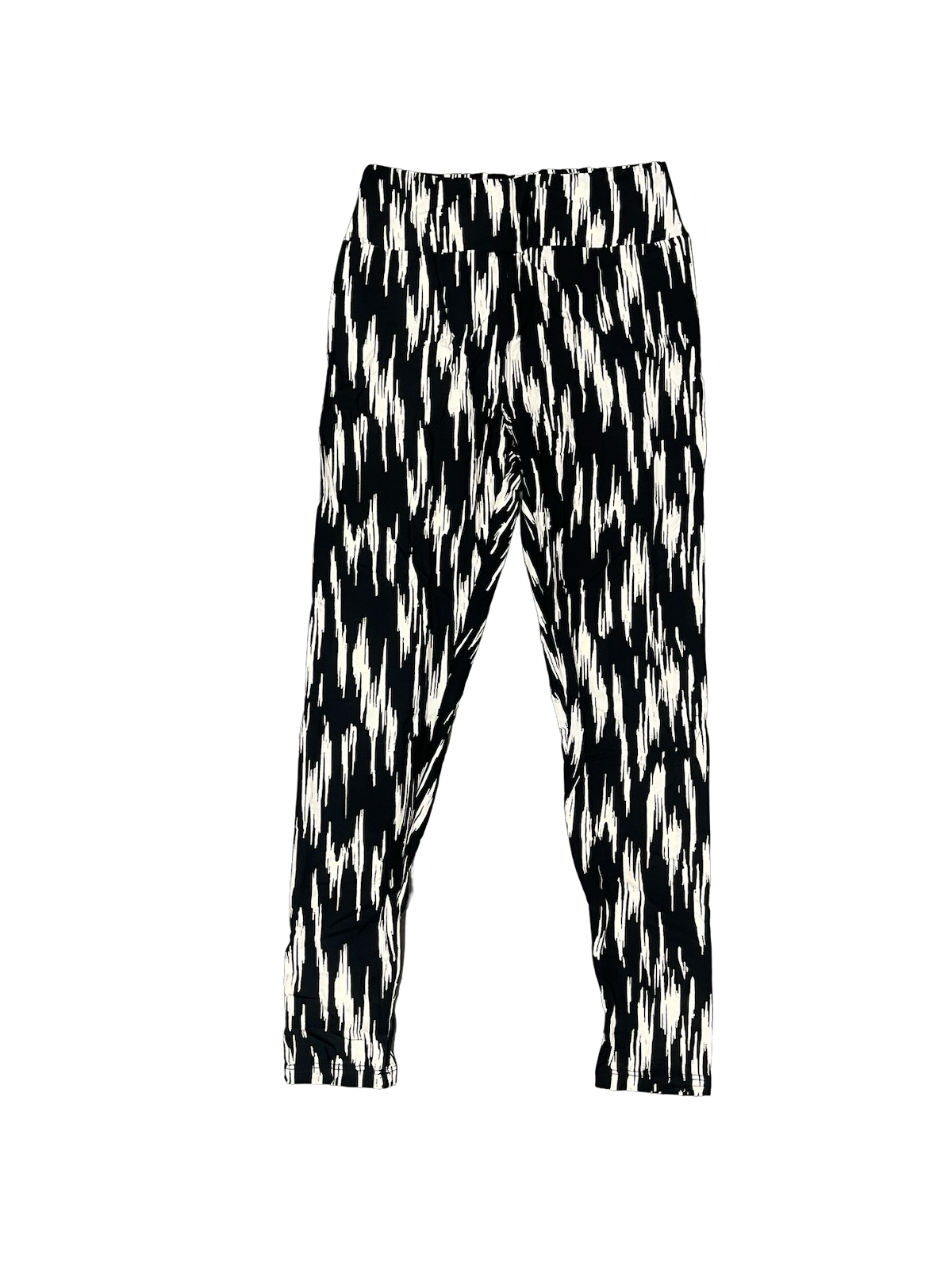 Lularoe Black and White Hybrid Tiger Leggings