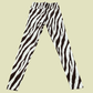 Lularoe White and Brown Zebra Leggings